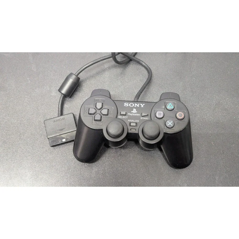 PlayStation 2 PS2 Official OEM Sony DualShock 2 Controller Black Working H A7